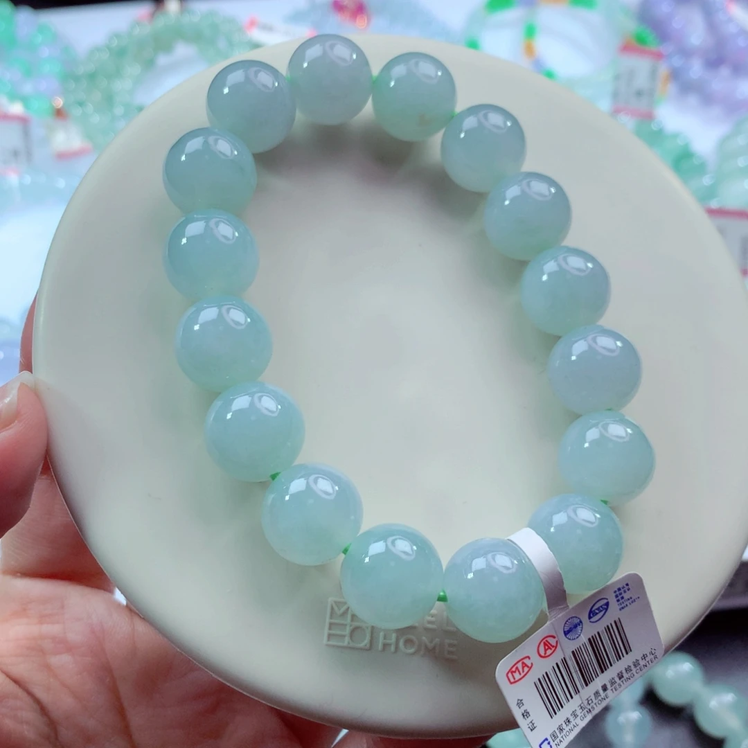 翡翠未镶嵌手链卡13.2
