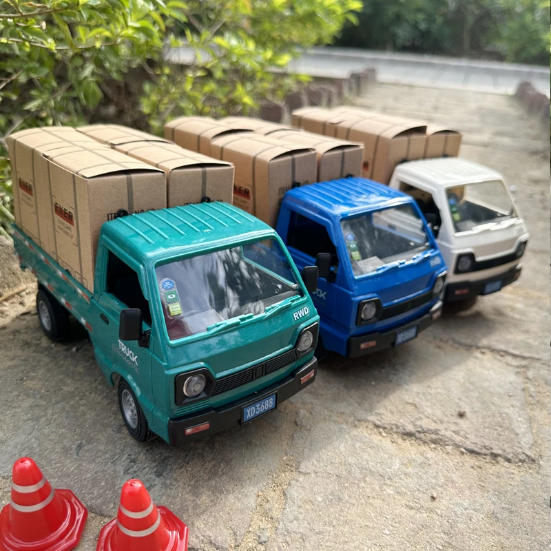 仿真小货车遥控汽车rc漂移遥控车货柜微卡男孩面包车儿童玩具礼物