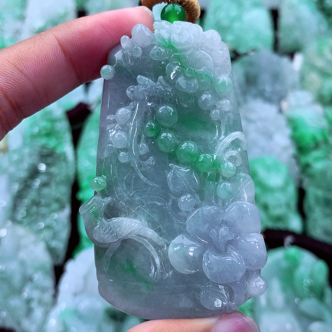 翡翠未镶嵌吊坠(不含链)
