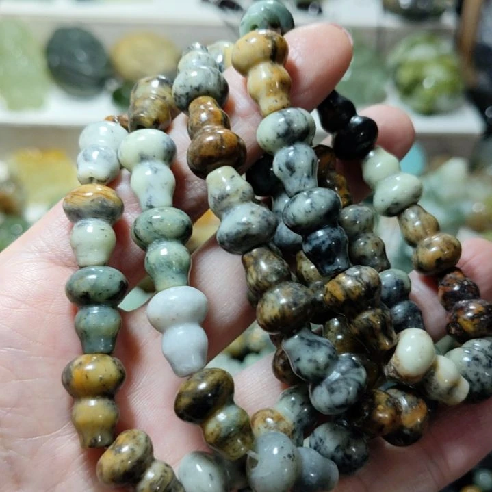 岫玉手串款式未镶嵌聽****i