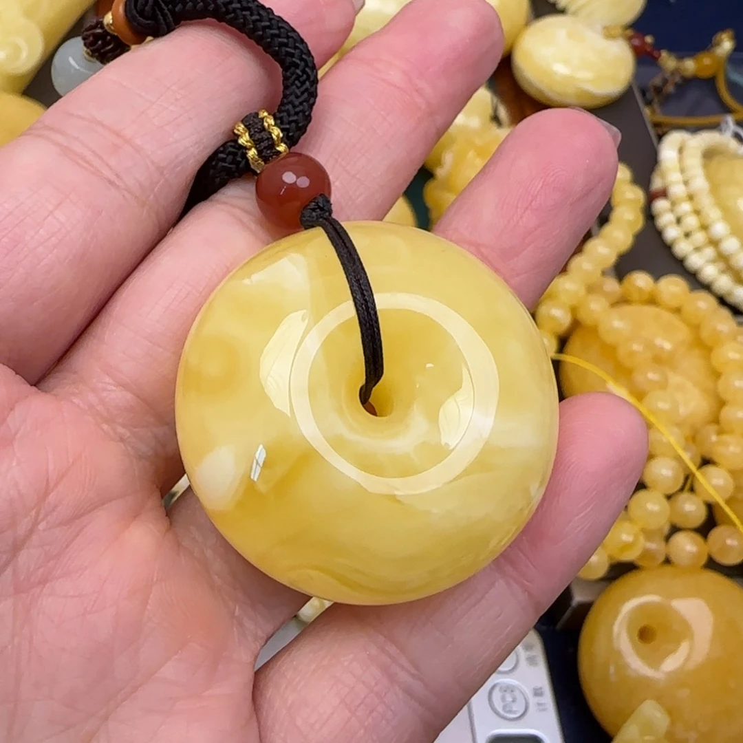 蜜蜡颈饰未镶嵌天然蜜蜡