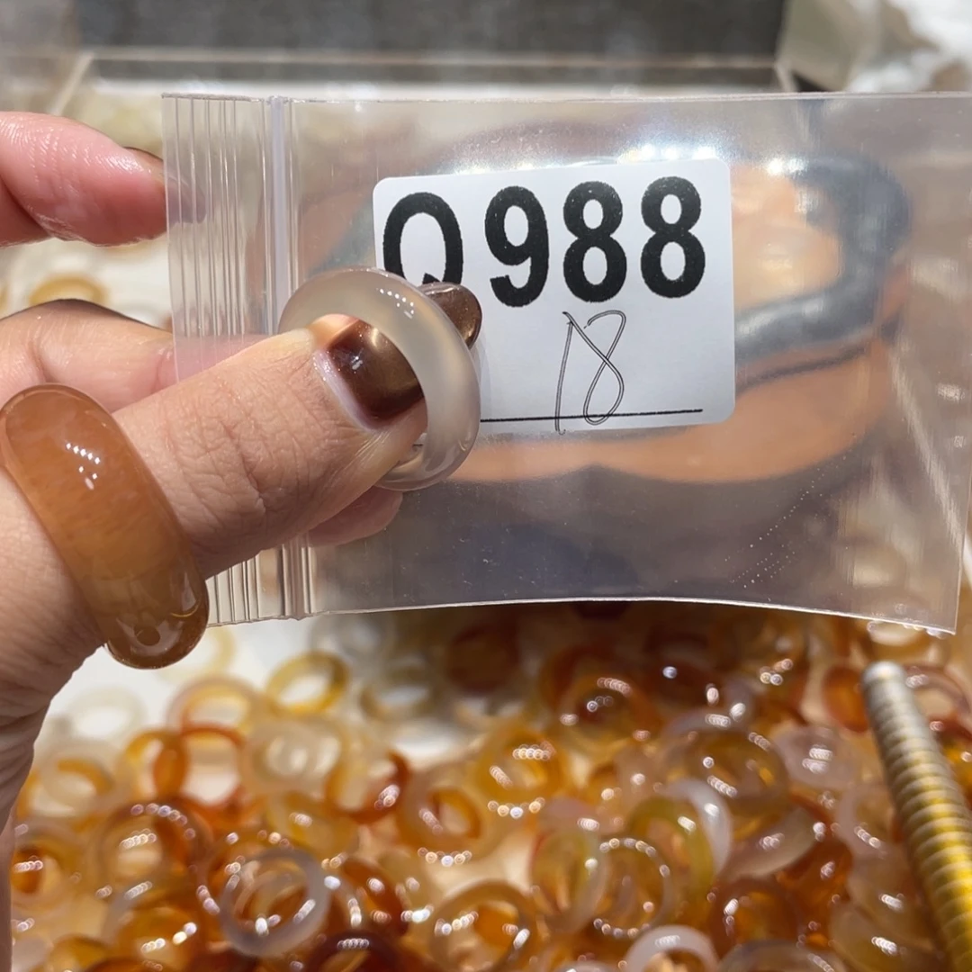 玛瑙/玉髓未镶嵌戒指988