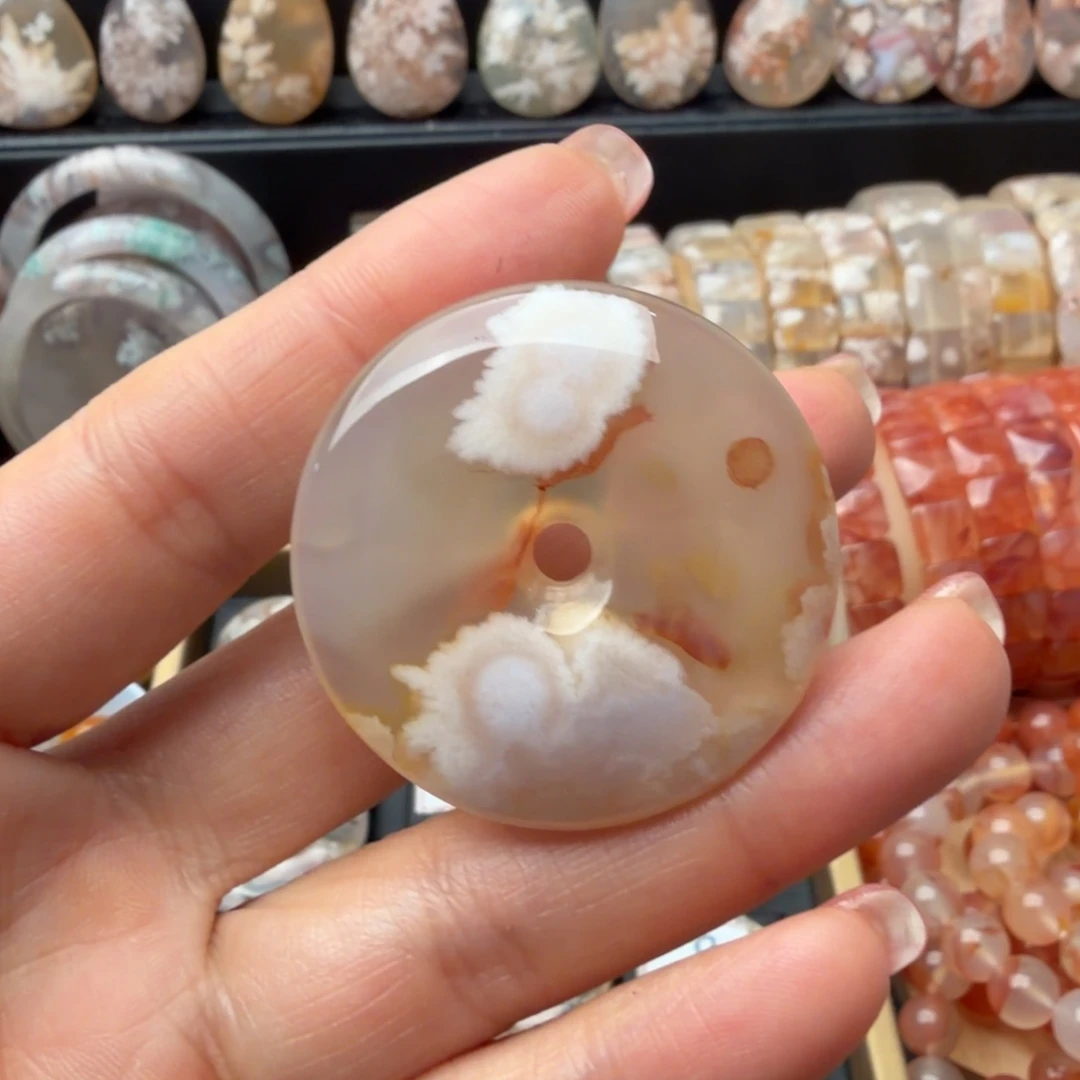丫***~玛瑙/玉髓合金颈饰