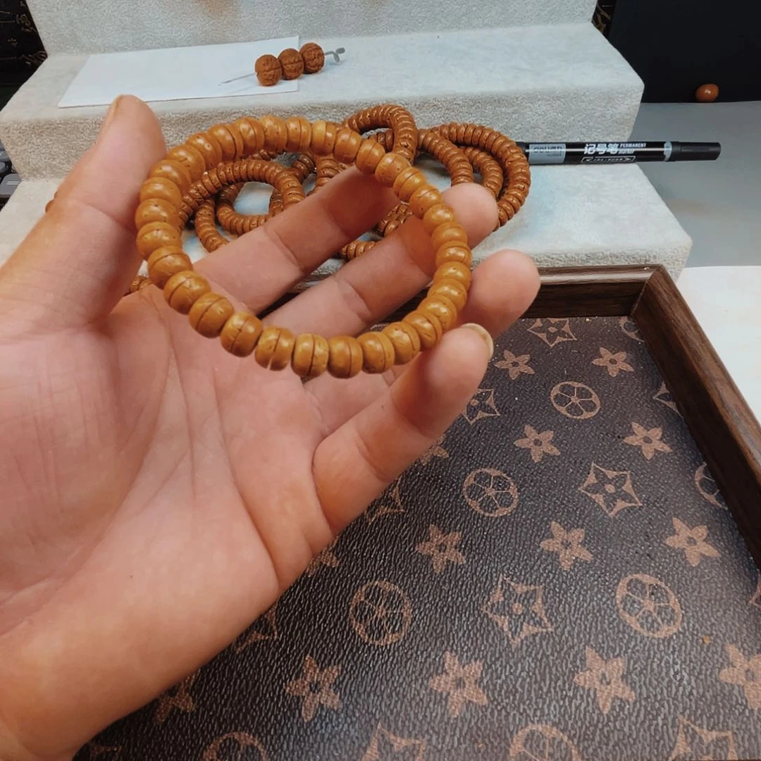 史***王桃核吊坠桃核汉堡手串8