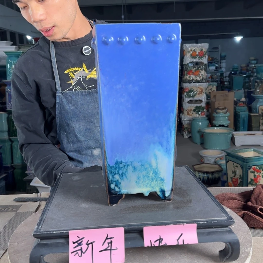 一风堂石湾花盆。微瑕