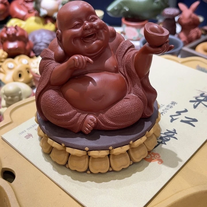 明***月紫砂茶宠特惠佛一套