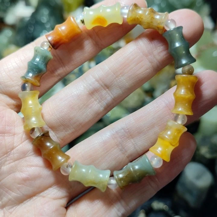 岫玉未镶嵌手串款式