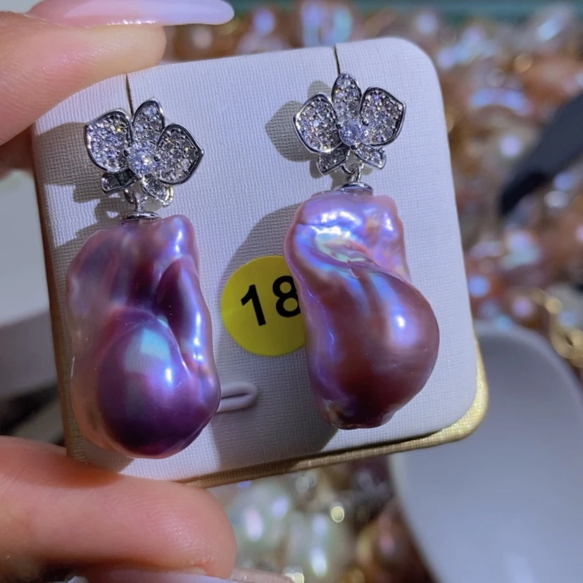 【闪购商品】淡水珍珠天然珍珠（微瑕）合金