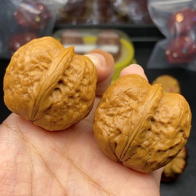 【闪购商品】把件文玩核桃38尺帝王筋元宝