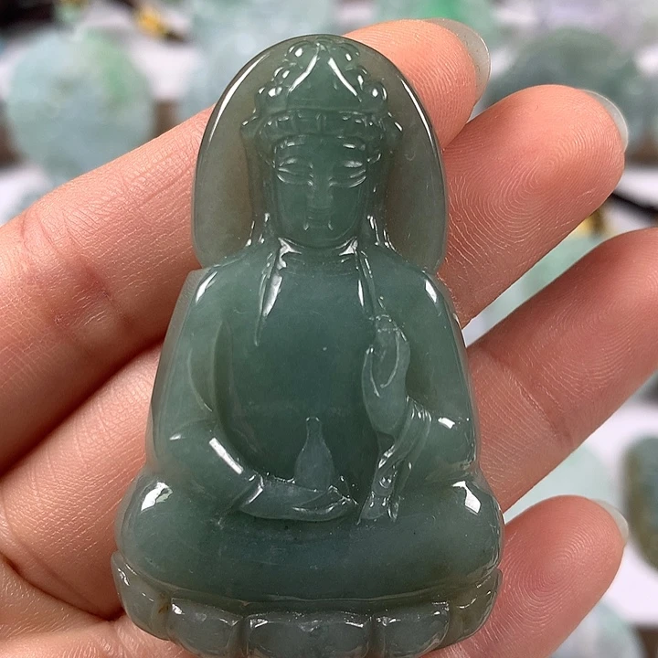 颈饰未镶嵌翡翠观音福利
