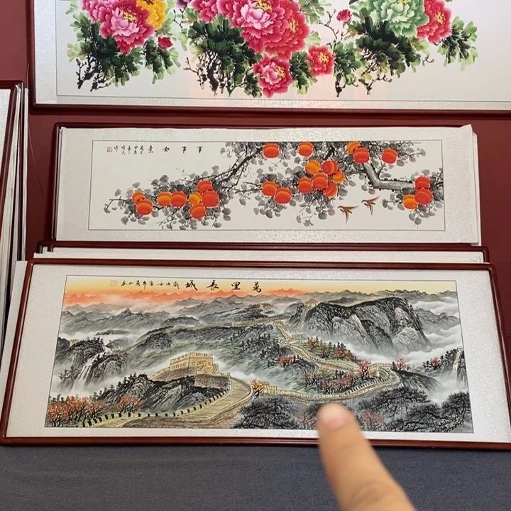 国画青****房215*85尺寸带框包邮送到家