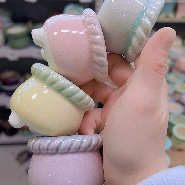 红陶陶瓷花盆当场满12包邮