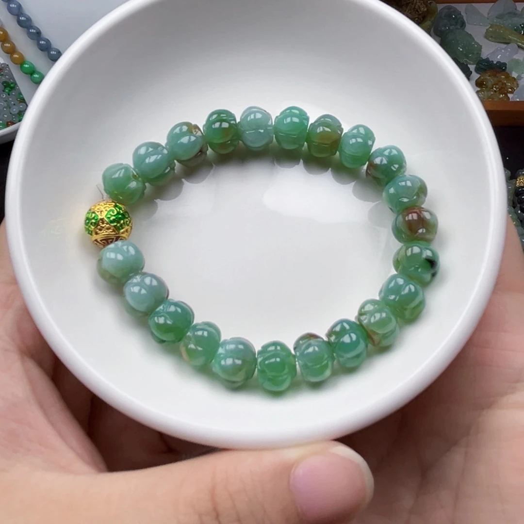 未镶嵌手链翡翠手串