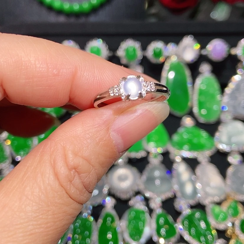 【闪购商品】翡翠戒指未镶嵌天然翡翠