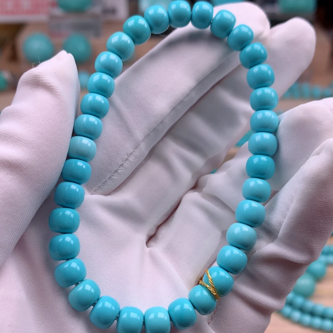 绿松石未镶嵌珠宝奇石6.6mm