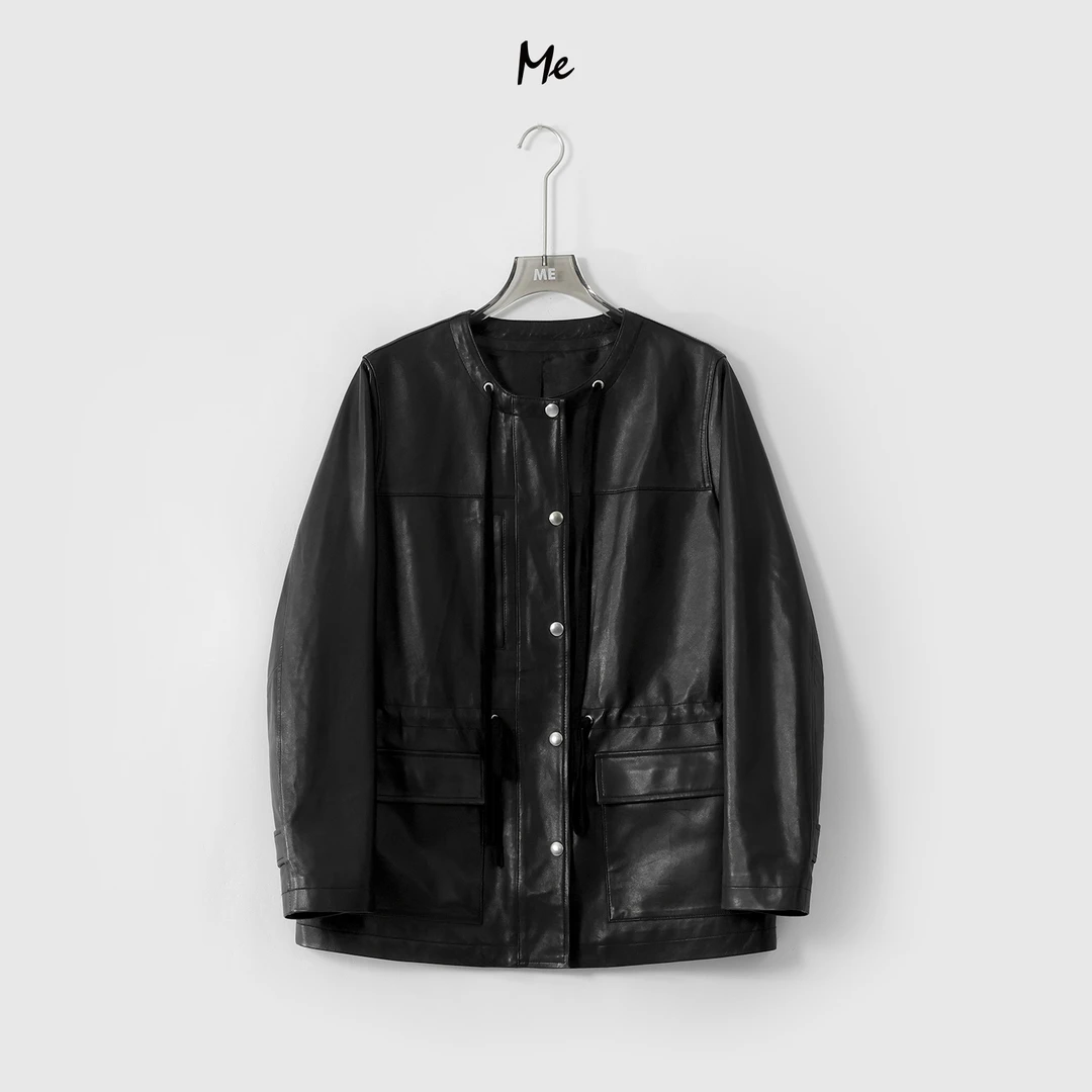 ME【路易斯皮衣】土耳其进口羊皮柔软油蜡感百搭一手长皮衣MESS0833