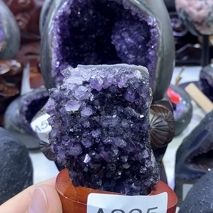 珠宝半成品紫晶未镶嵌