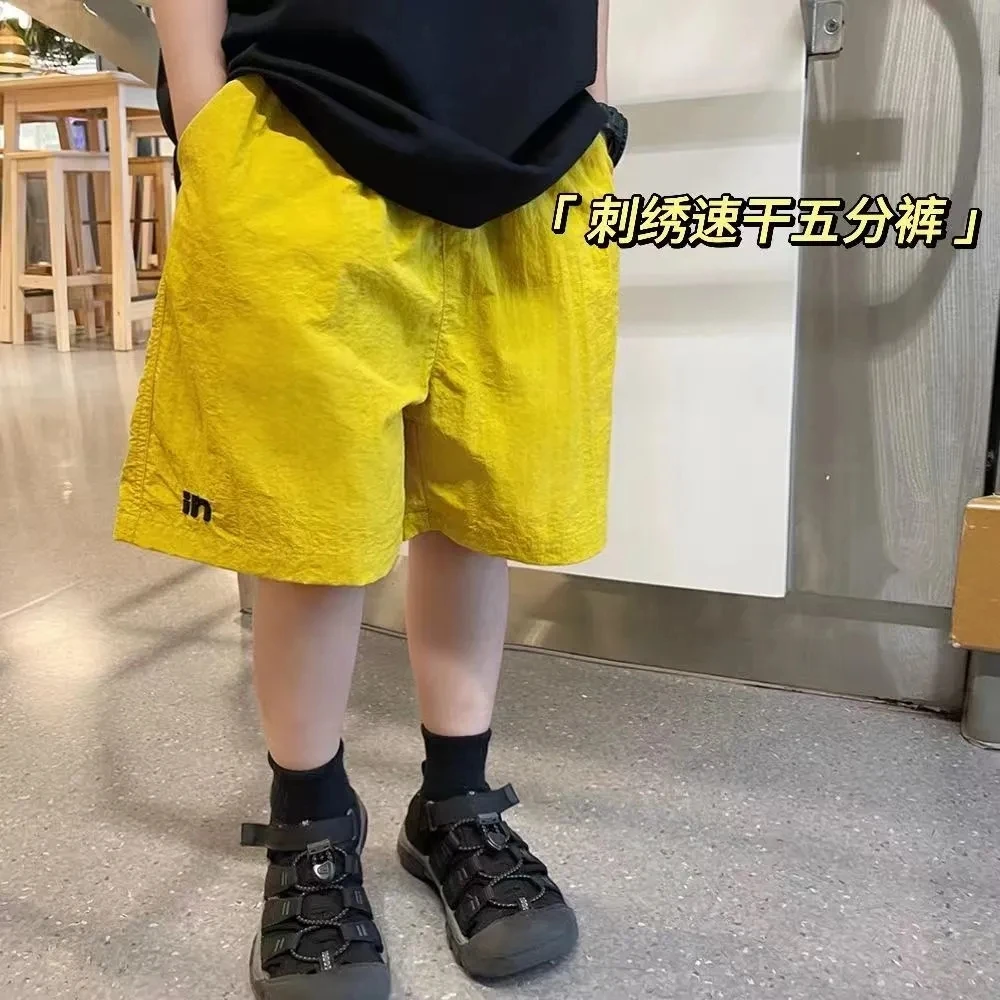 儿童户外薄款速干五分裤夏季新款男童速干短裤中男童短裤夏薄款