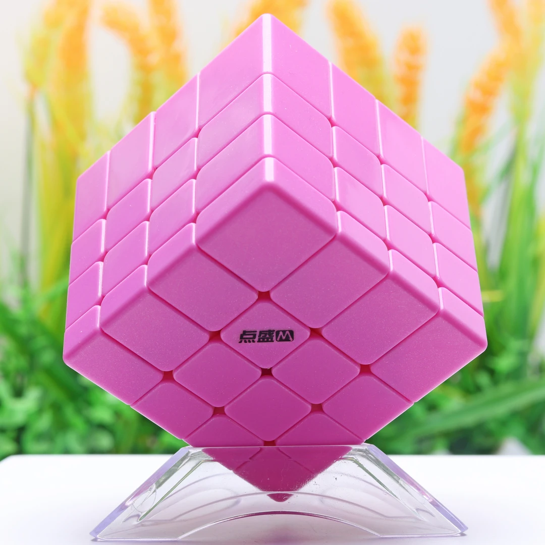 点盛电镀磁力四阶镜面魔方4阶异形专业竞速比赛球轴儿童益智玩具
