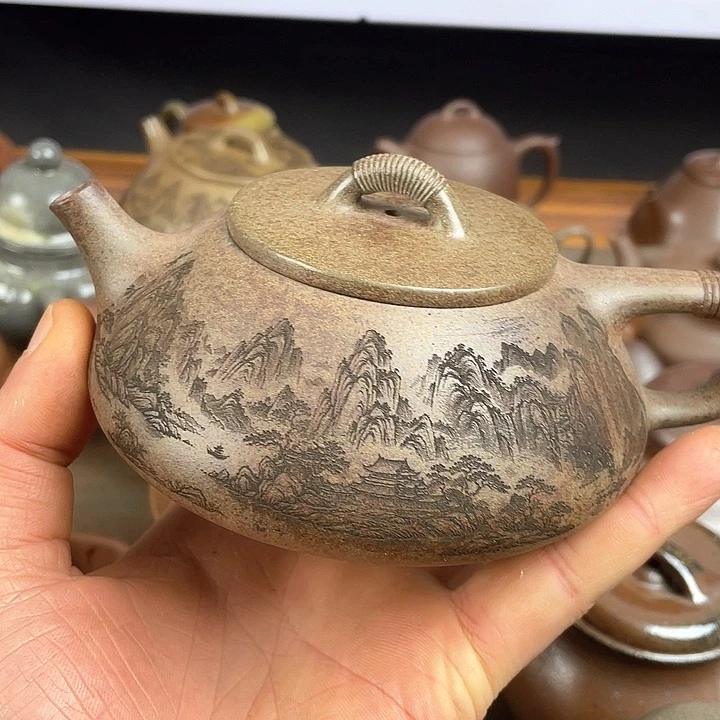 紫砂茶壶处理一把