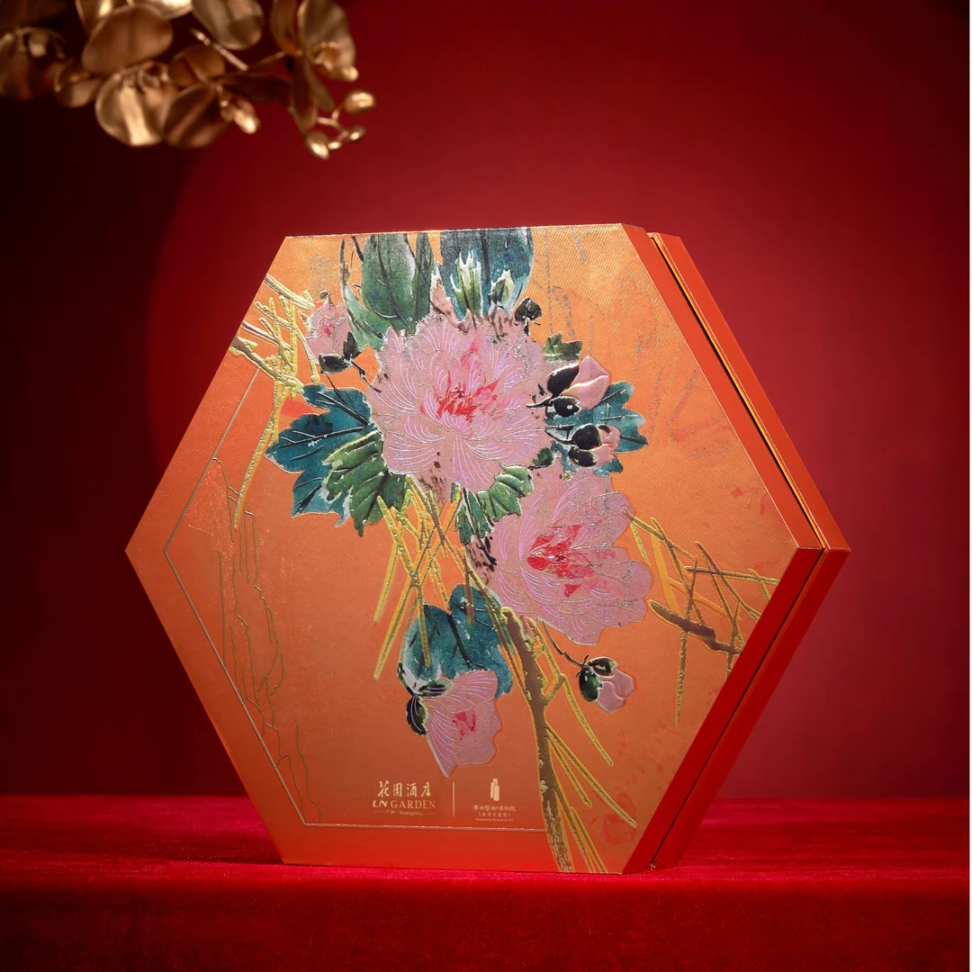 白金五星-广州花园酒店精选 精品双白莲蓉/精品八仁月饼中秋月饼