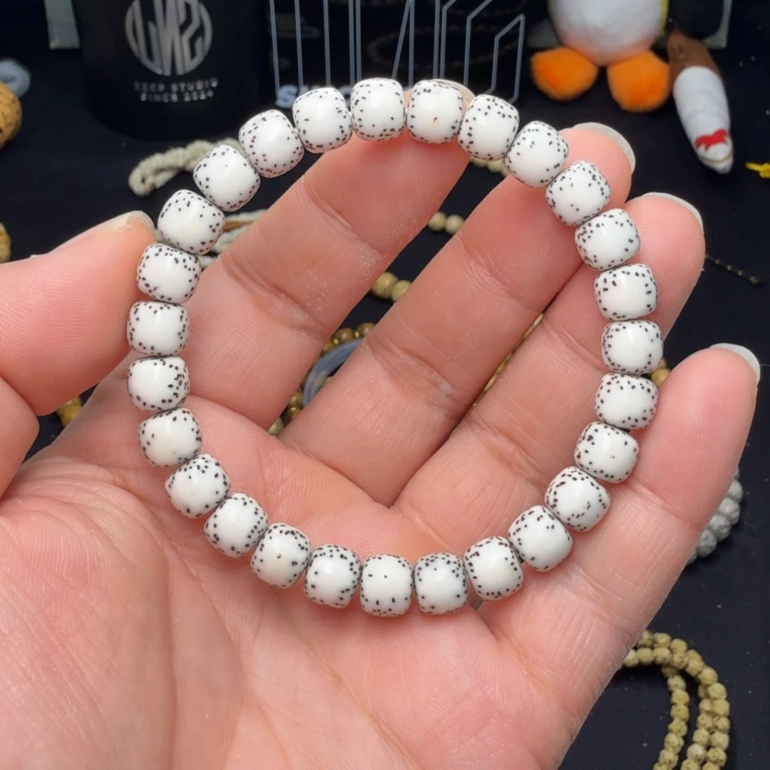 星月菩提吊坠8.5原白侧留白月朗星稀