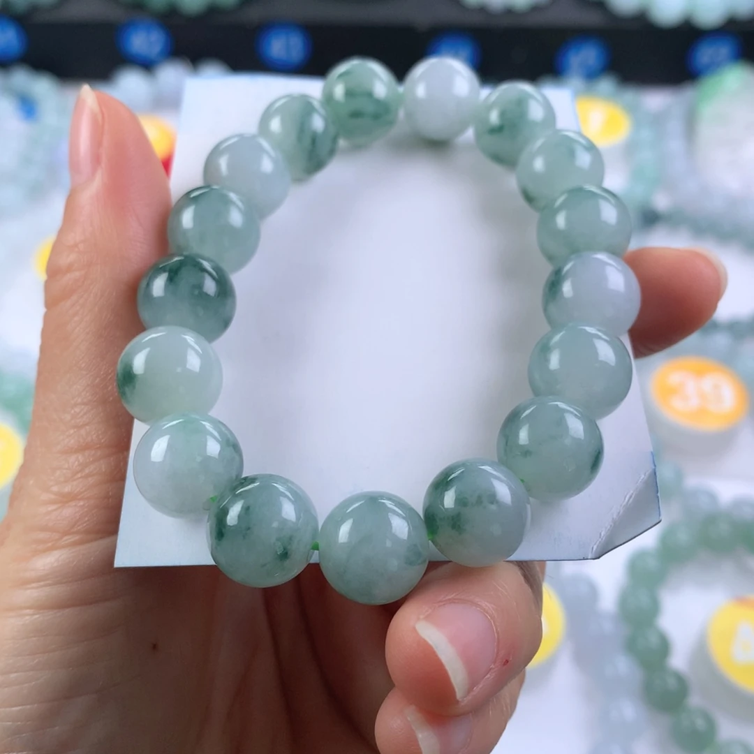 翡翠未镶嵌手链卡12.3