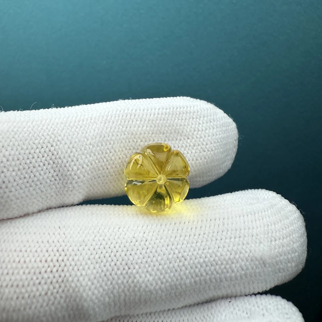 K3180天然原矿蜜蜡瓜珠12.6*7.8mm支持复检假一罚十