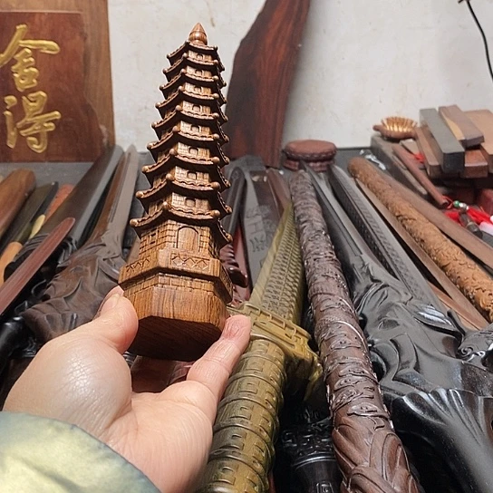 檀香木木木20高文昌塔