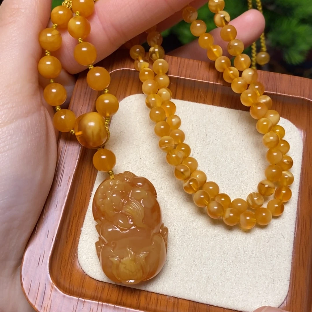 【闪购商品】蜜蜡颈饰未镶嵌项链