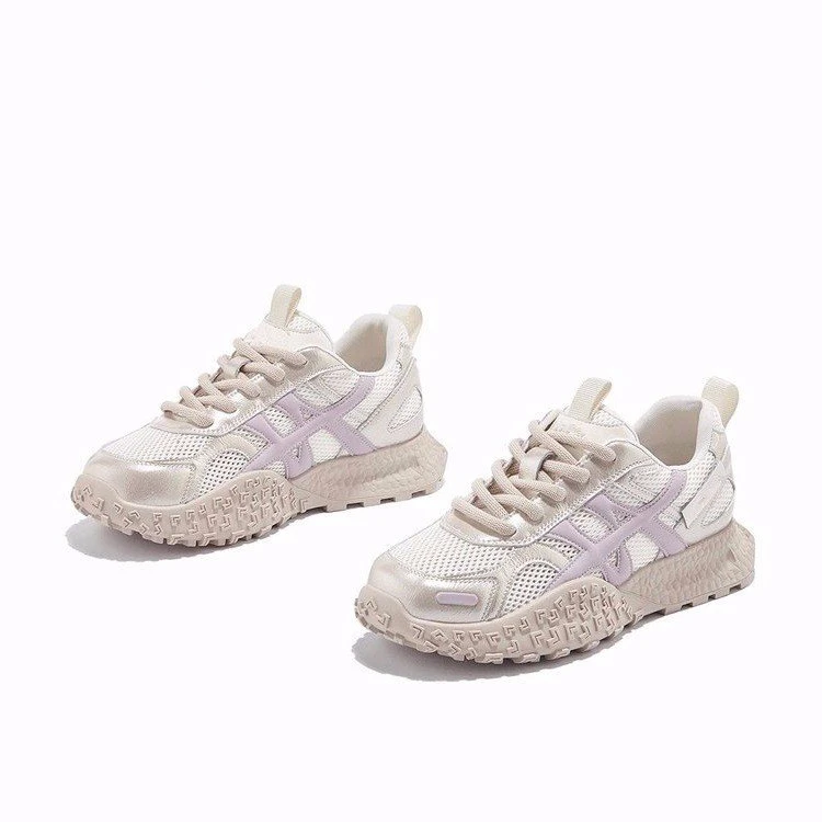 2025夏季透气时尚休闲舒适阿甘鞋网面轻便软底运动鞋