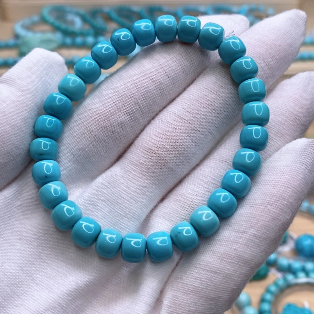 绿松石未镶嵌珠宝奇石7.5mm