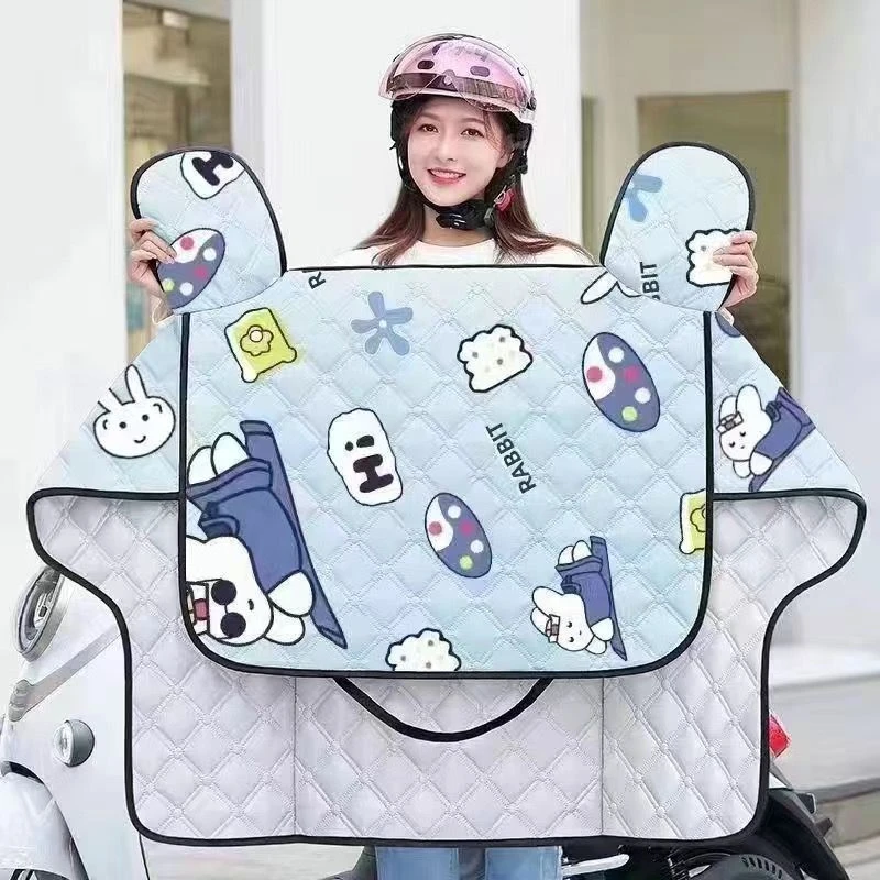 2025夏季电动车挡风被防晒罩防风防雨罩电瓶摩托车春秋通用挡风罩