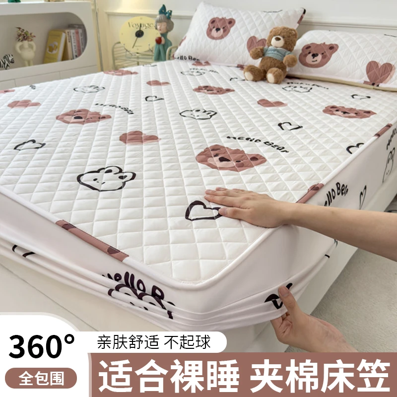 A类夹棉床笠罩单件加厚席梦思床垫保护套防尘罩床罩2025年新款