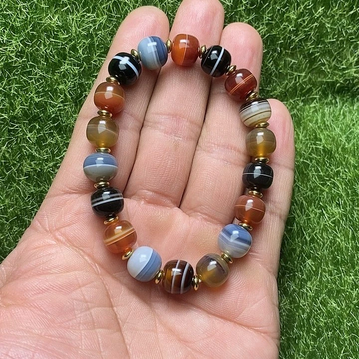 玛瑙/玉髓手链未镶嵌偏***4