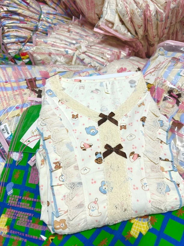 大码睡衣裙子女春夏季2025新款夏天套装可外穿