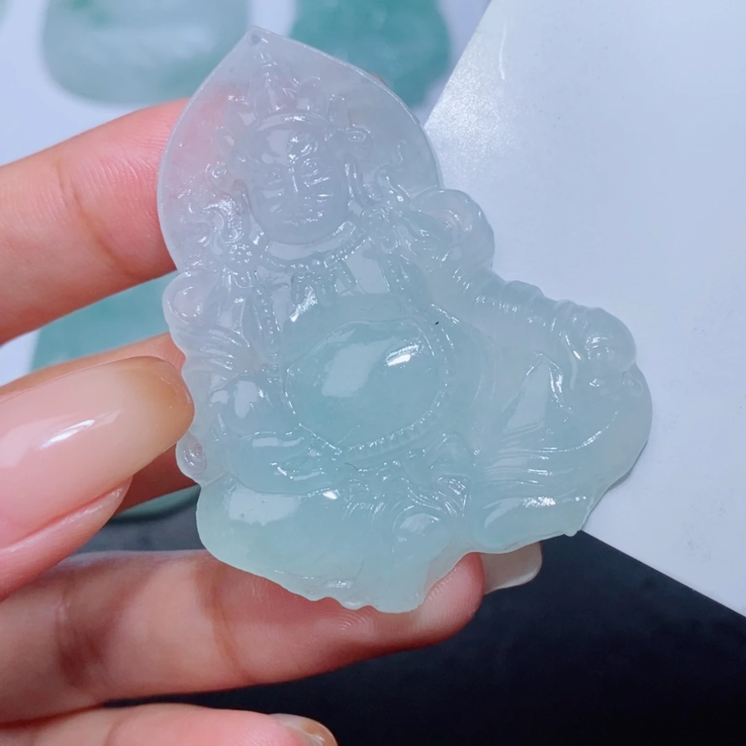 定制翡翠未镶嵌毛货翡翠挂件