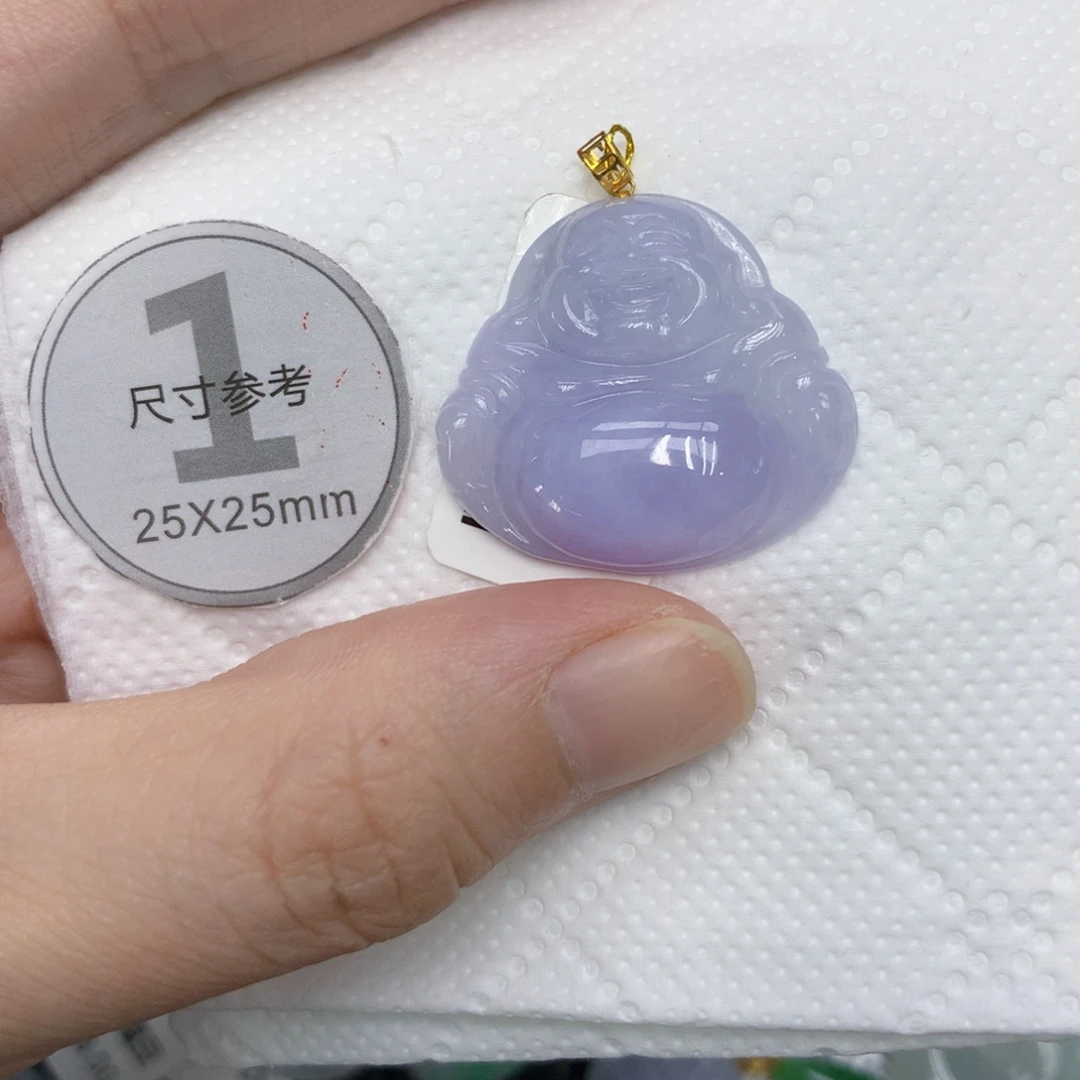 翡翠18K金镶嵌颈饰12356789999