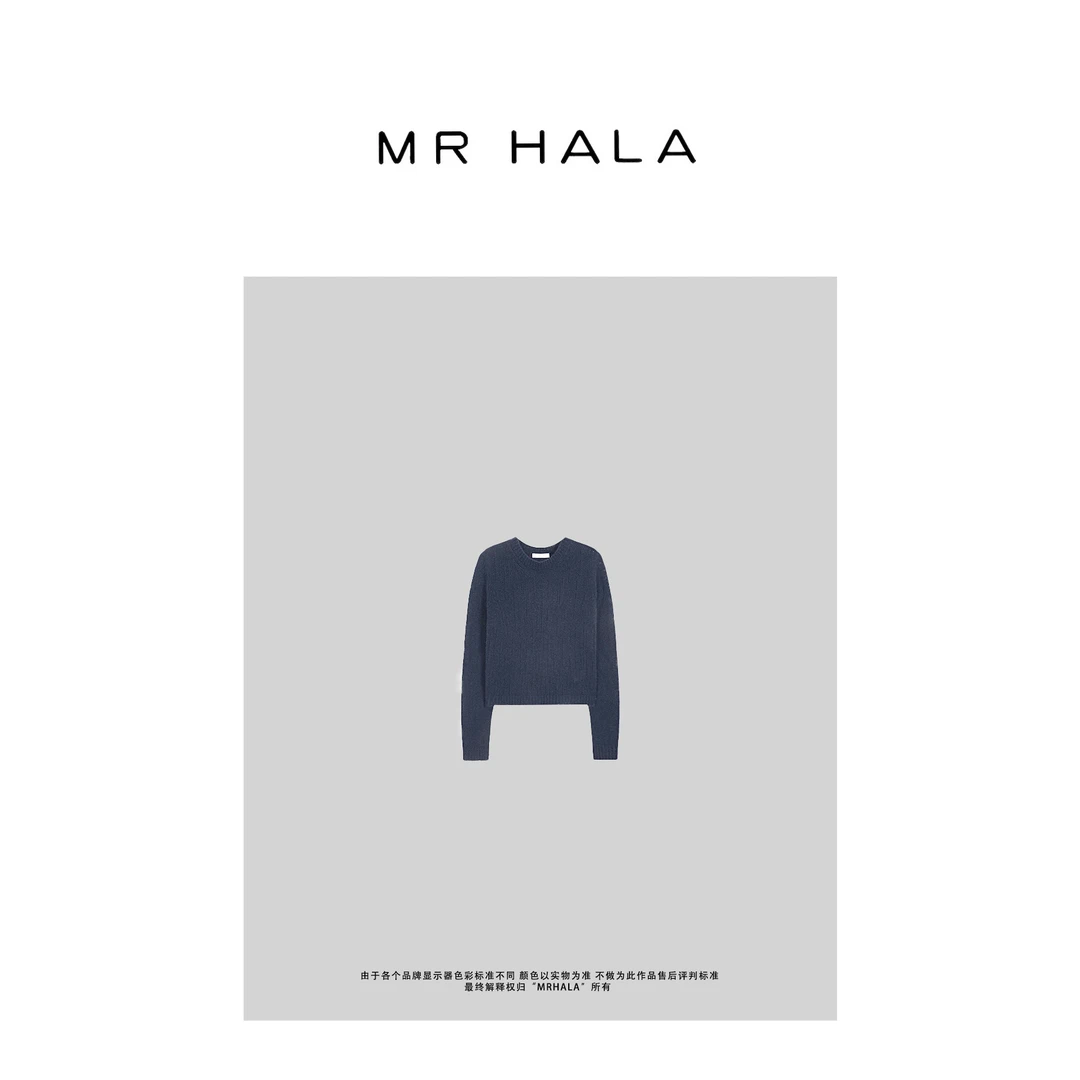 MRHALA 奈柔细羊绒交织长袖毛衣女 LM40384