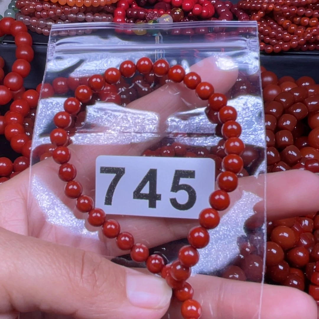 馥***锣南红玛瑙未镶嵌手链