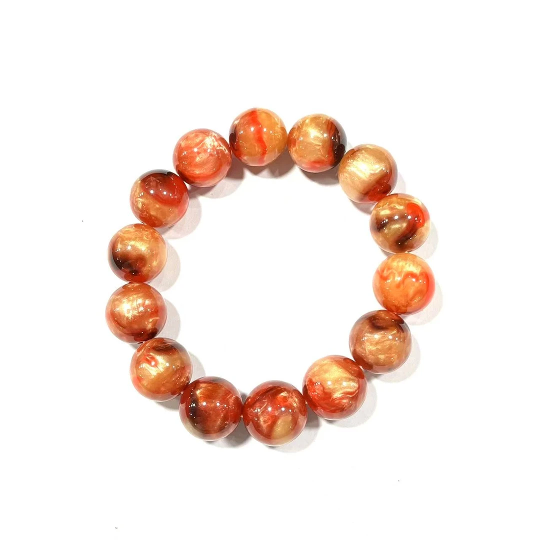 ZX020-天然蜜蜡精美手串-15.5mm