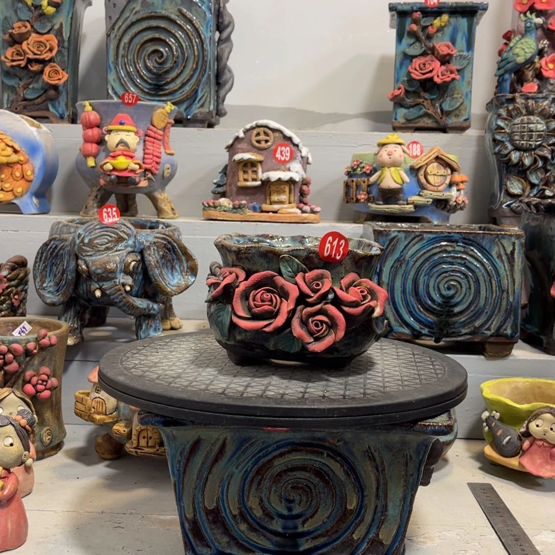 陶瓷p****o福利613 新年福利陶然花器