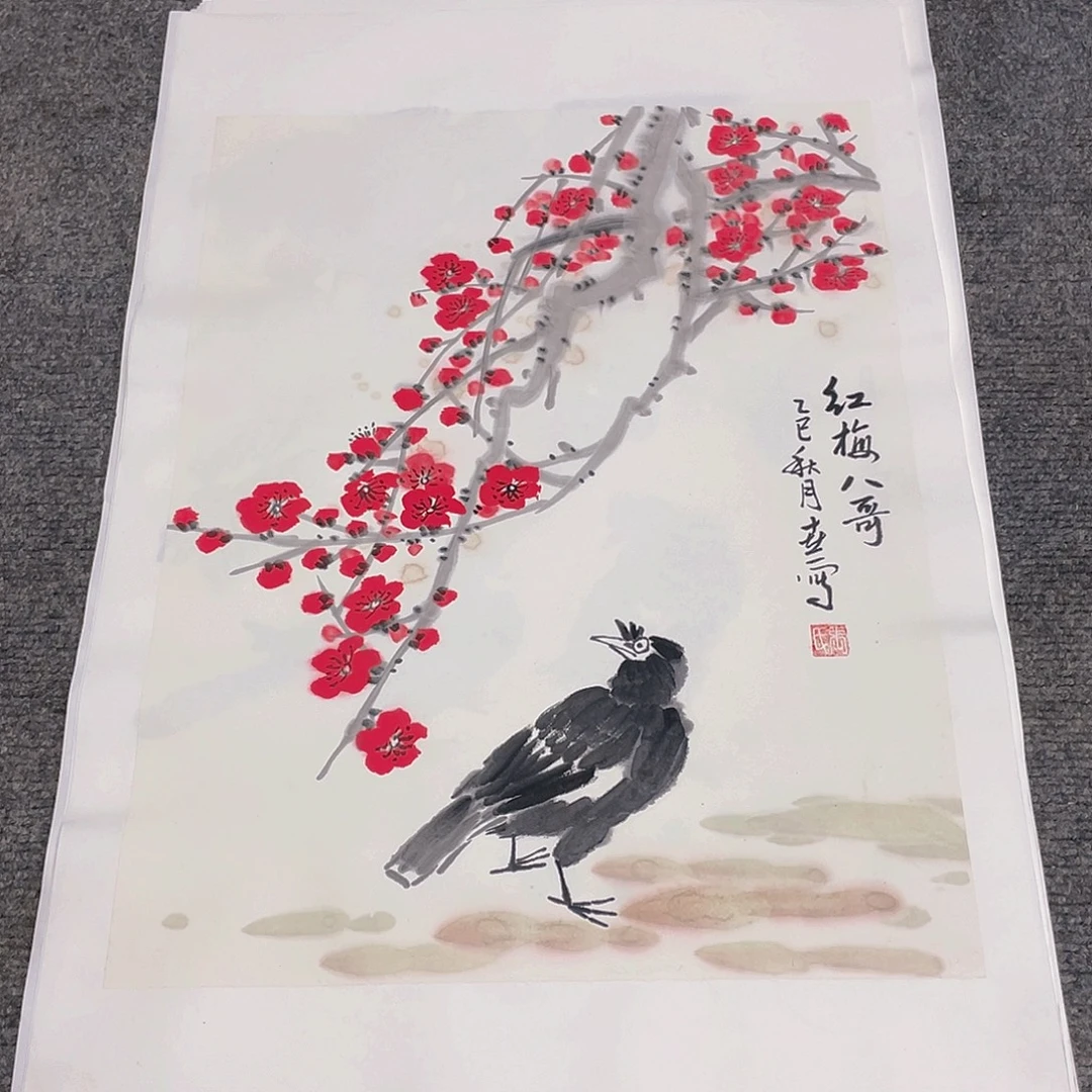 国画1.4平尺纯手绘国画作品
