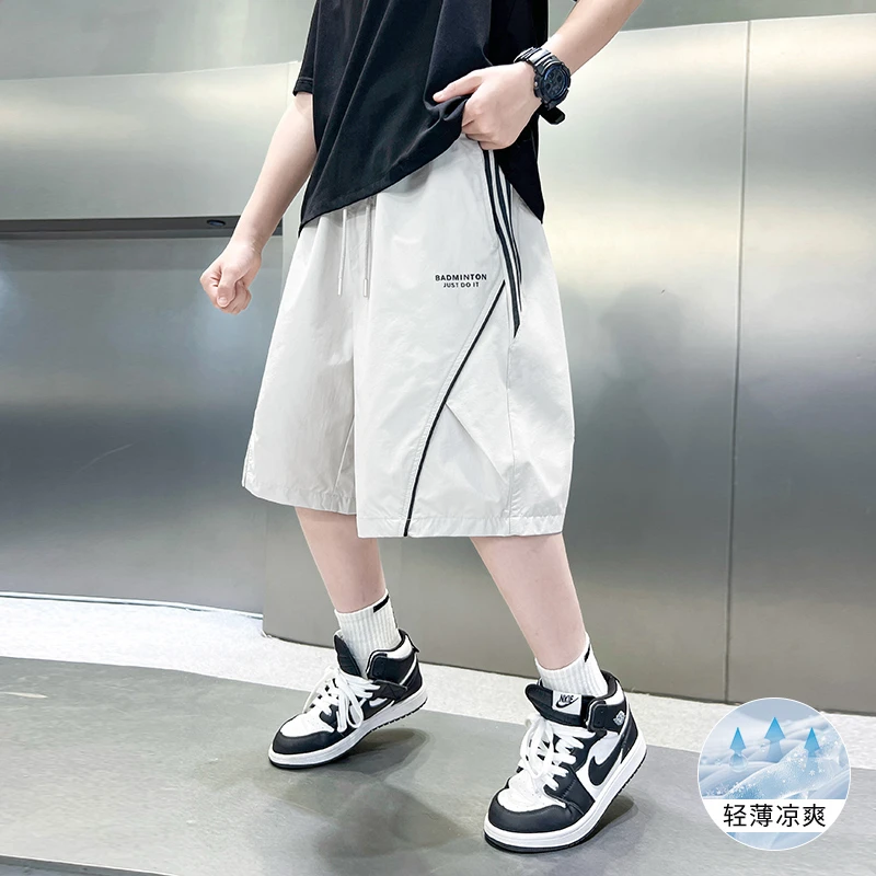 儿童装男童夏装薄款裤子2025新款中大童夏季休闲中裤夏款男孩短裤