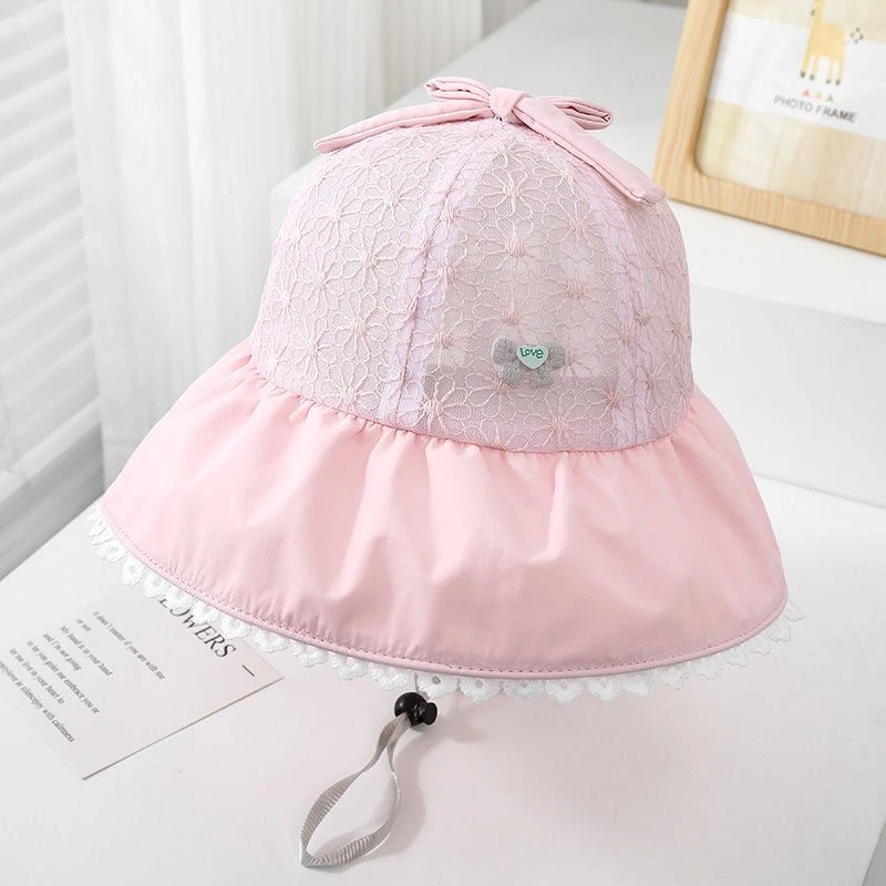 儿童防晒帽夏季女童公主帽防紫外线宝宝太阳帽可折叠大帽檐遮阳帽