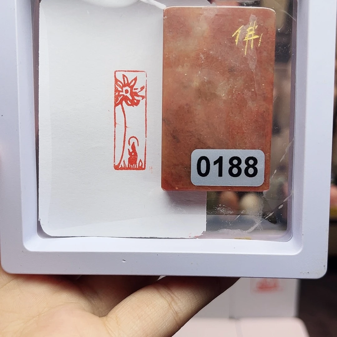 寿山石印石1×3佛造像 手工篆刻