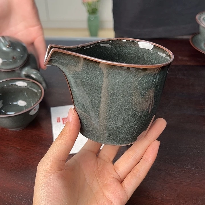 龙泉云间青瓷小米茶器