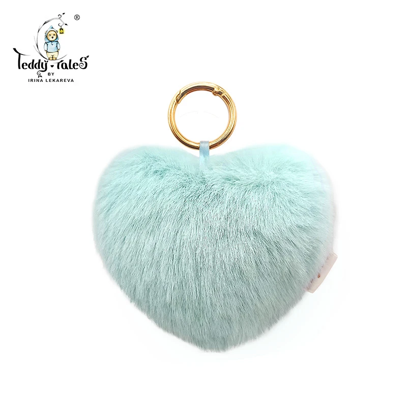 TeddyTales莉娜熊毛绒爱心挂饰薄荷绿色