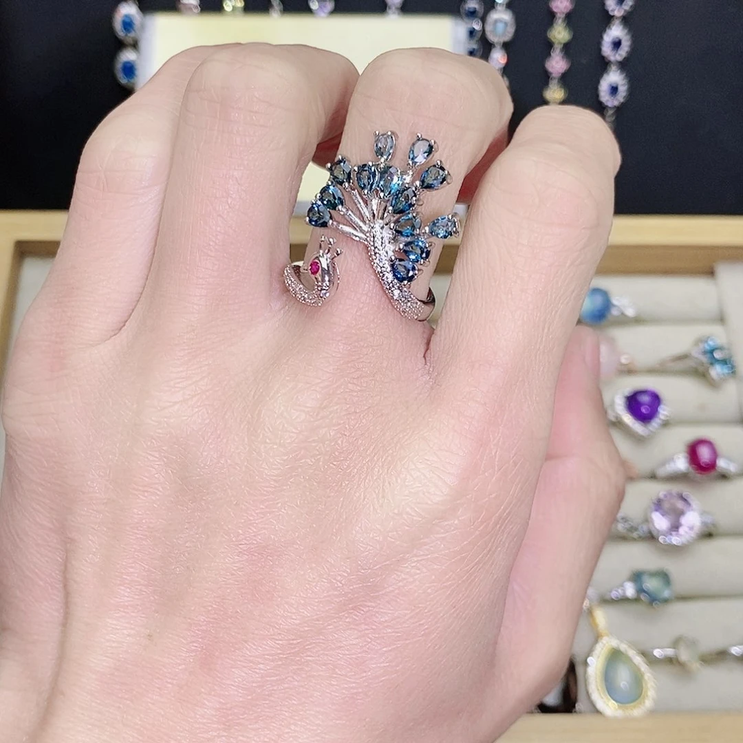 未镶嵌戒指托帕石