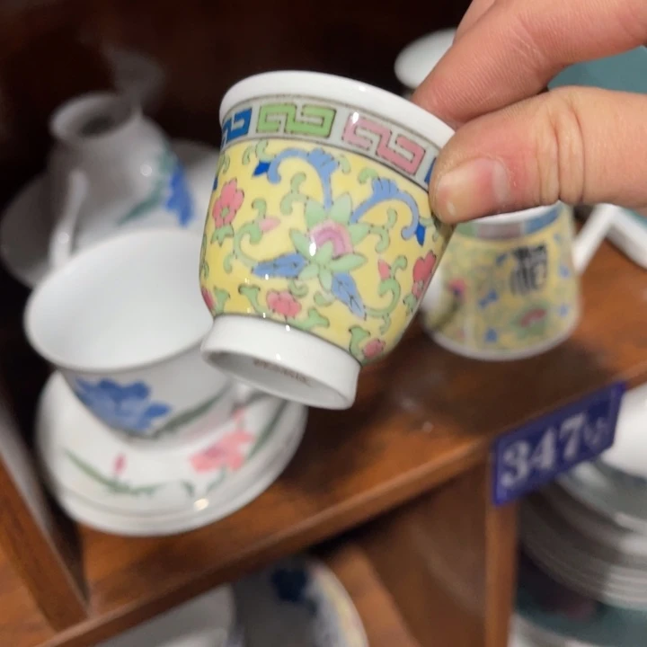 醴陵高温瓷釉下手绘六个价用****8